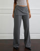 Image of Elka Wrap Trouser in Tailoring Charcoal