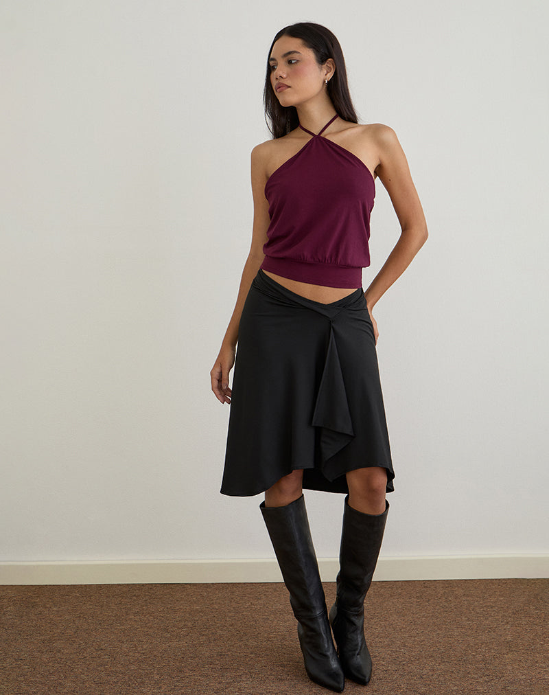 Image of Dyilla Halter Top in Deep Purple