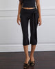 Image of Effy Tie Side Cupro Capri in Black