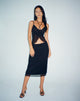 image of Eldonia Midi Skirt in Black