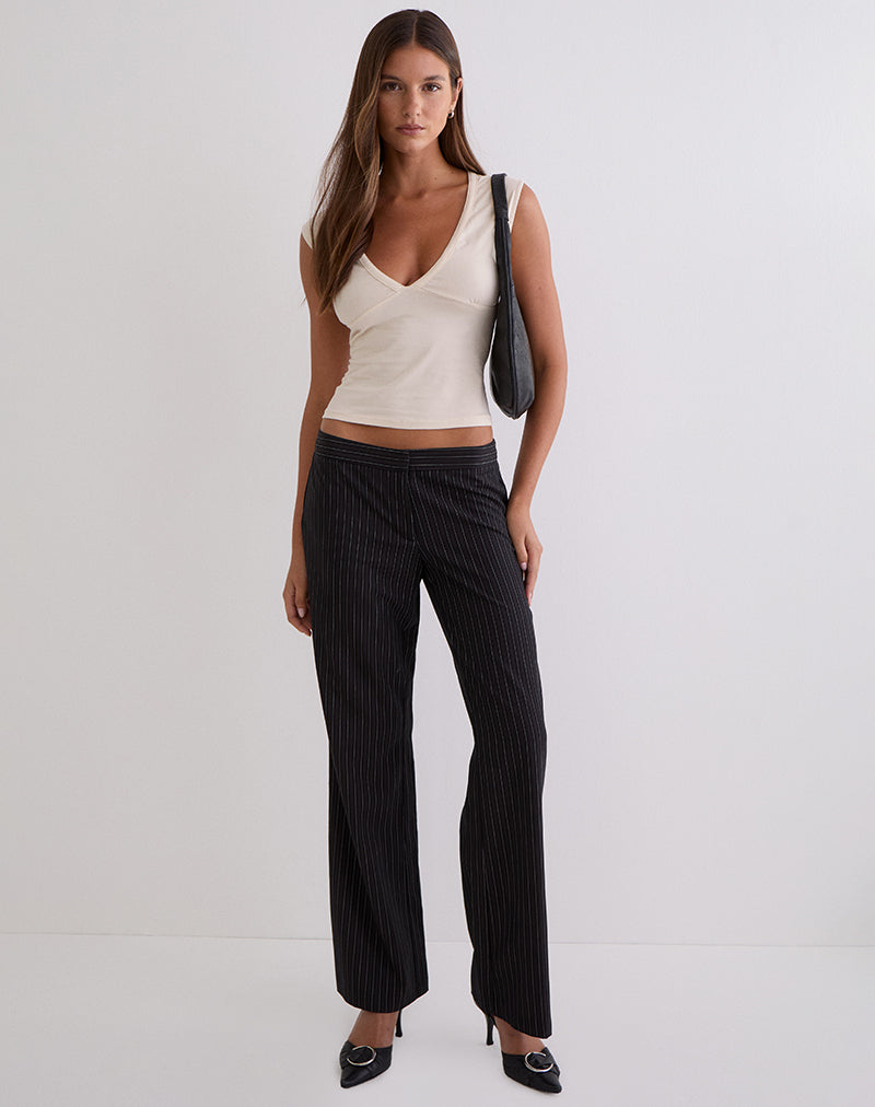 Emberly Plunge Top in Tofu