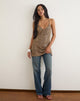 Image of Entari Mini Dress in Rar Leopard Brown