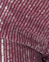 Clear Sequin Maroon