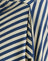  Cream and Navy Diagonal Stripe