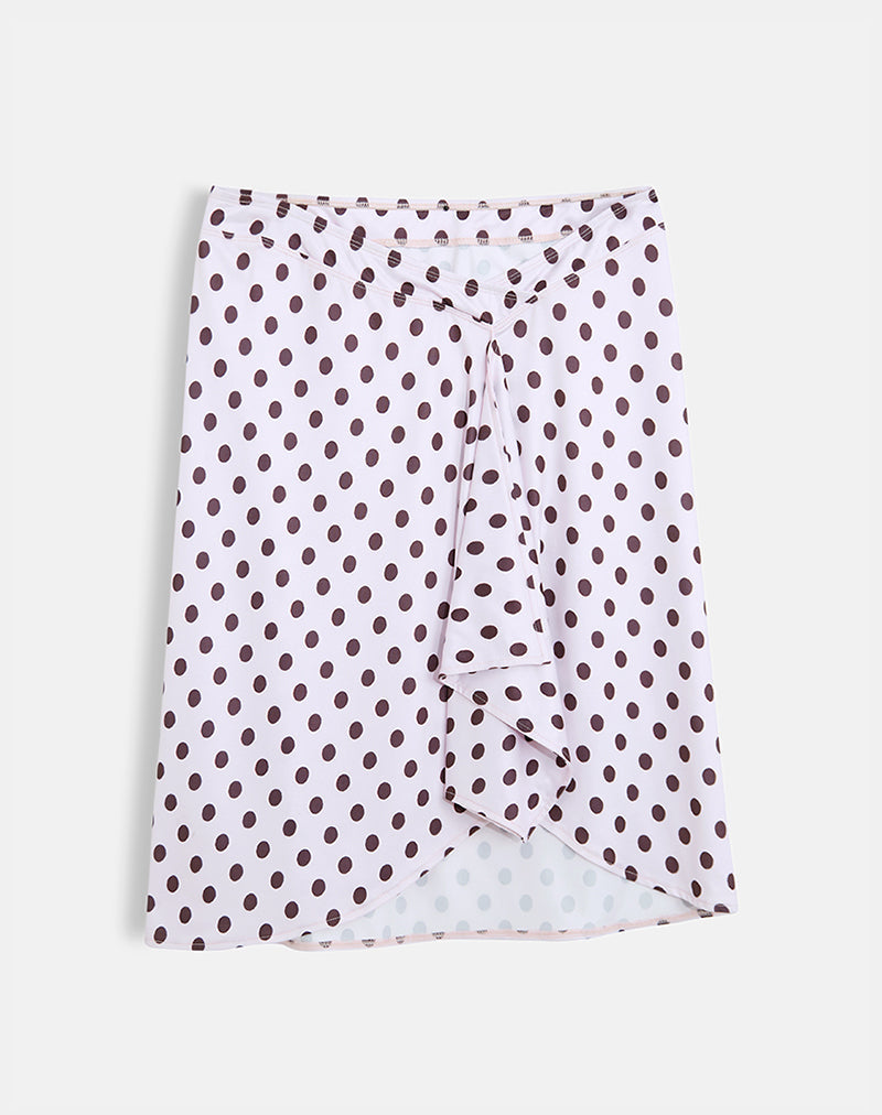 Esmeray Midi Skirt in Retro Polka Dot