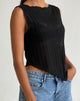 image of Etta Knitted Vest Top in Black
