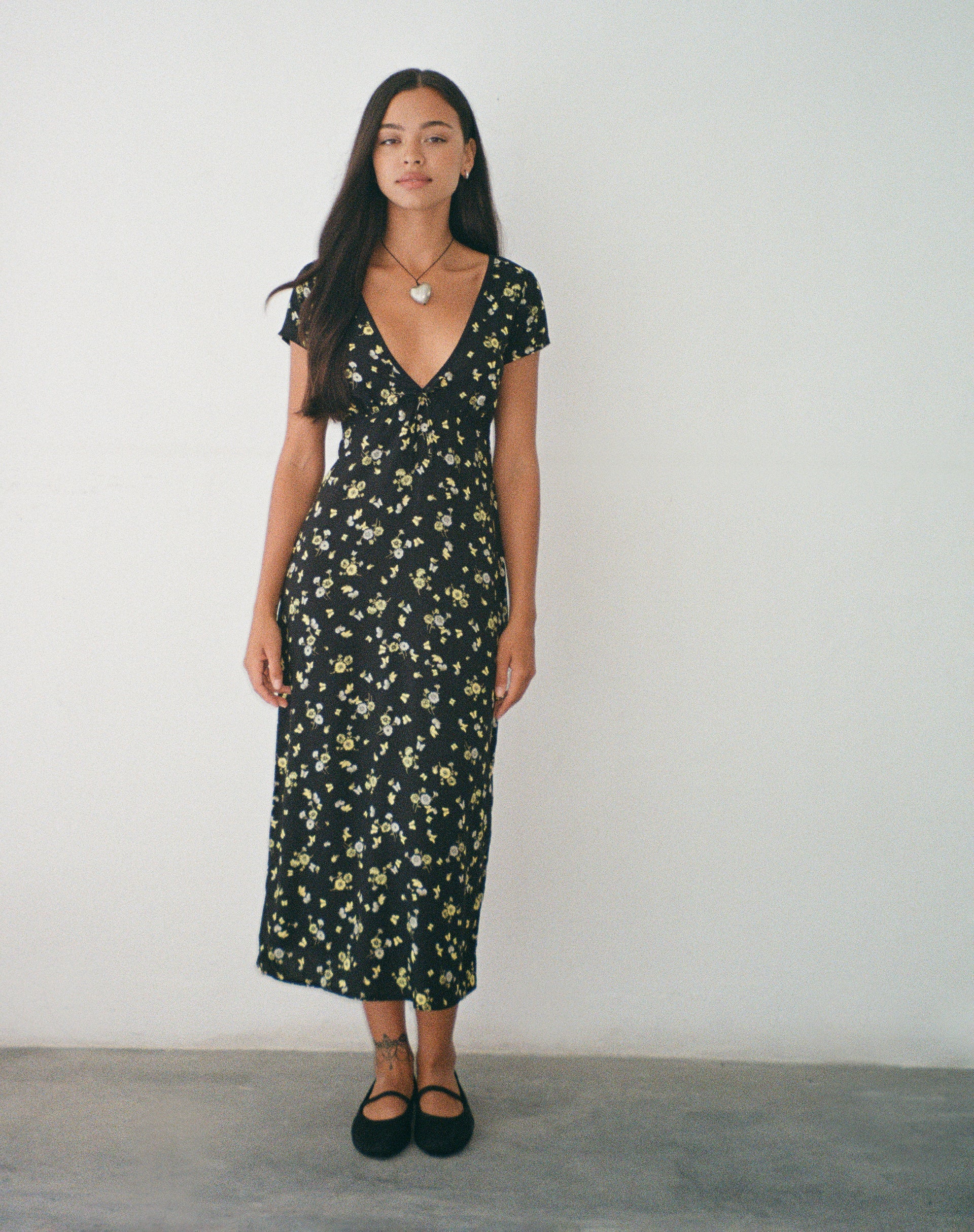 black lemon dress Little Black Lemon Dress 6 / Black and Yellow Print