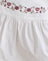 Poplin White with Cherry Blossom Embroidery