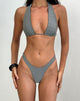 Image of Farida Bikini Bottom in Charcoal with Studs