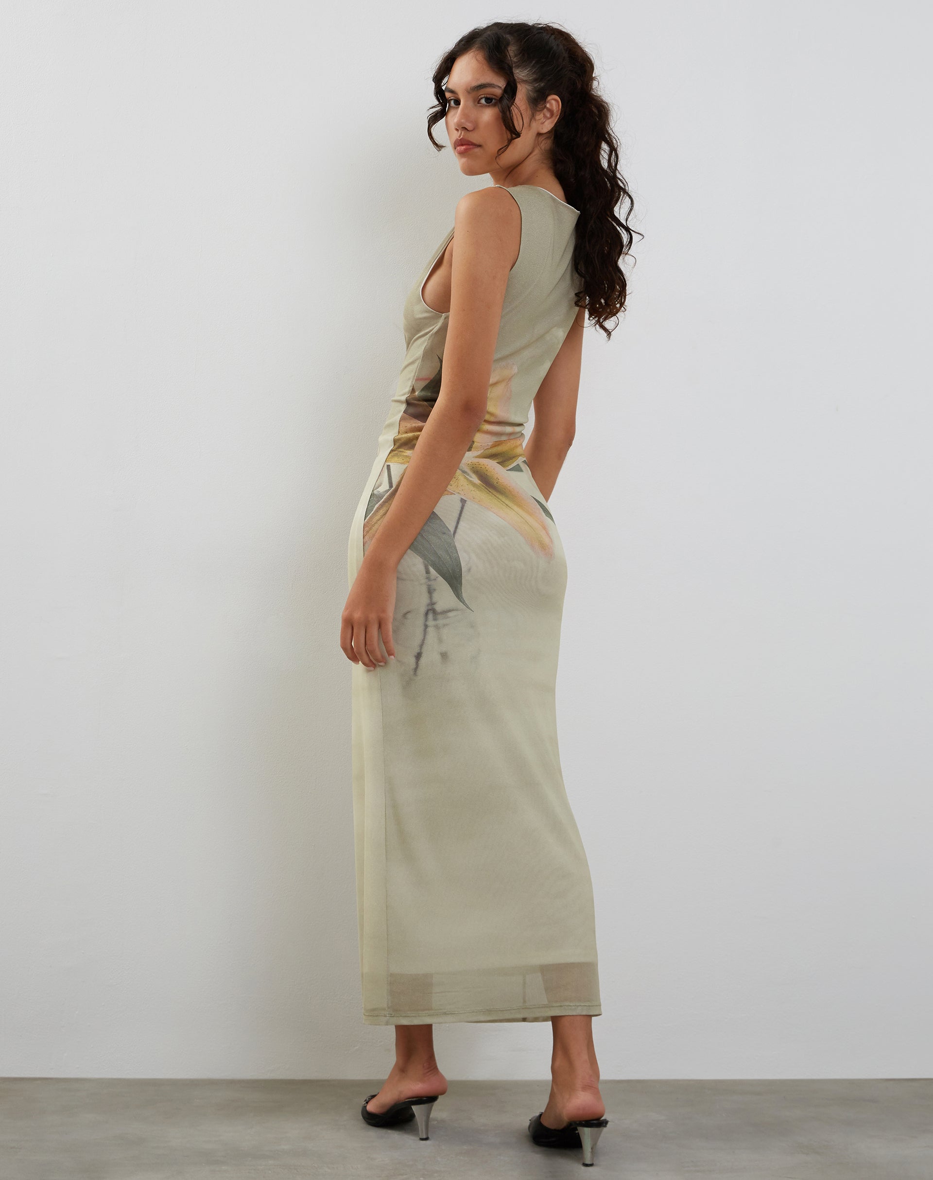 fayola mesh dress Motel Fayola Mesh Midi Dress
