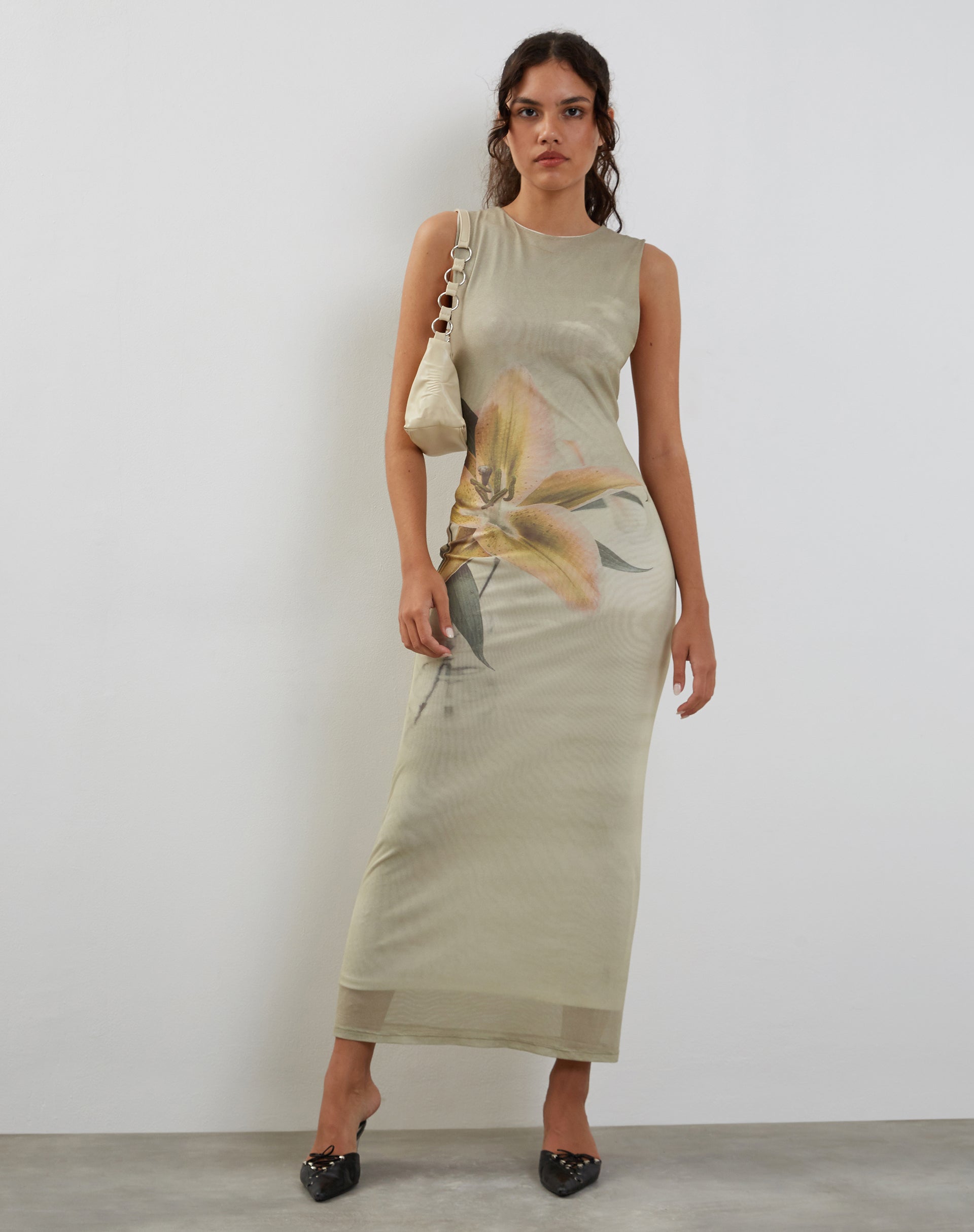 Yellow Lily Printed Maxi Dress Yellow Lily Printed Maxi Dress