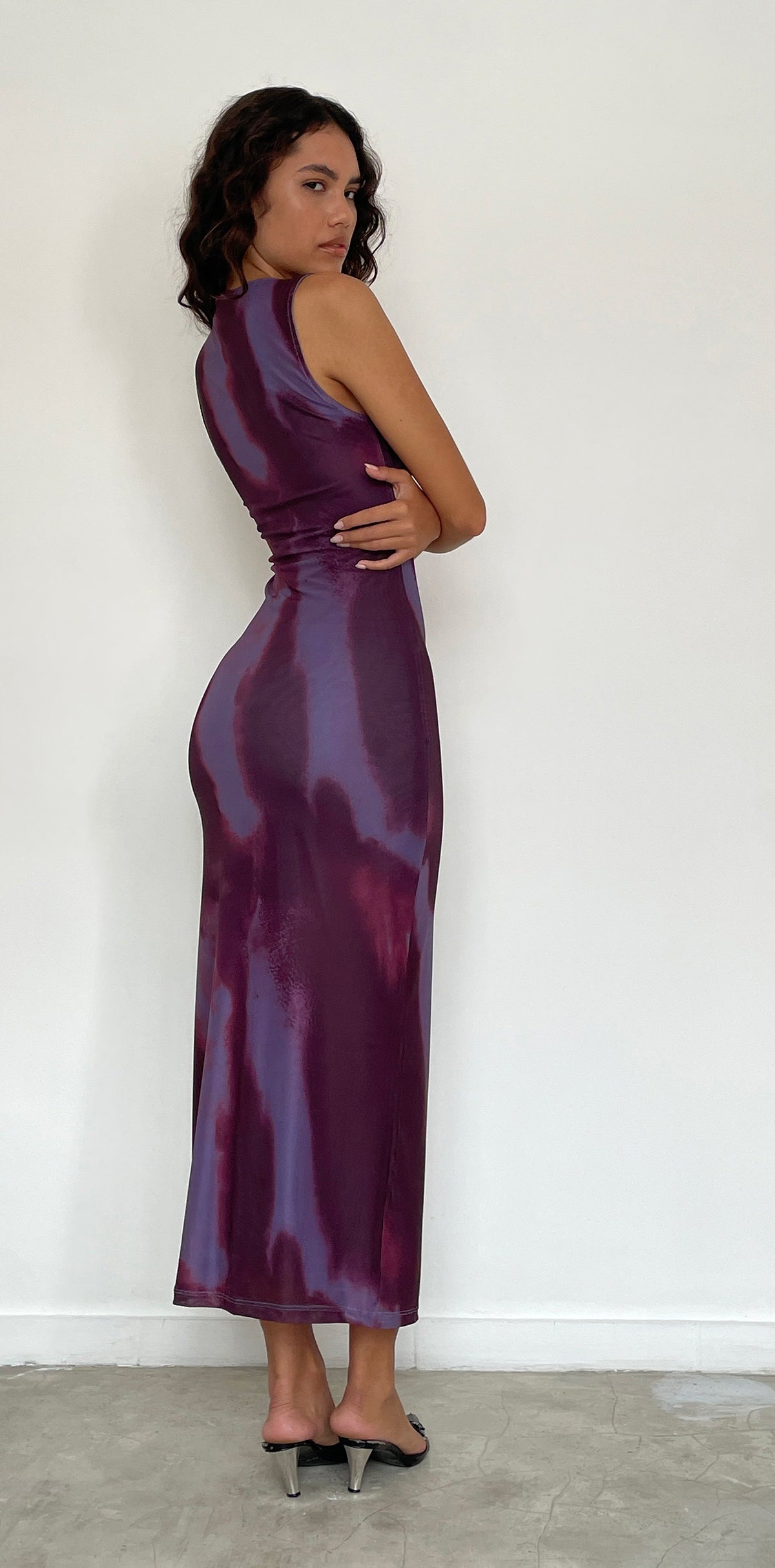 Viyola Floral Dress-Salmon main image 1