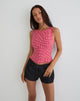 Image of Felia Tie Back Top in Red Gingham