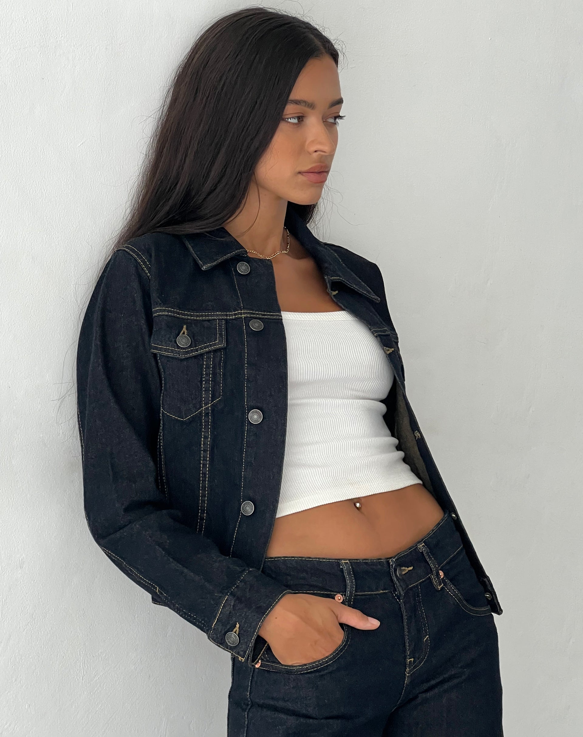 7FAM X ADR Cropped Jacket in Babe | 7 For All Mankind