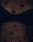 Black Abstract Flower Flock