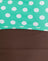 Brown with Medium Polka Green
