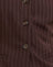 Dark Brown Pinstripe