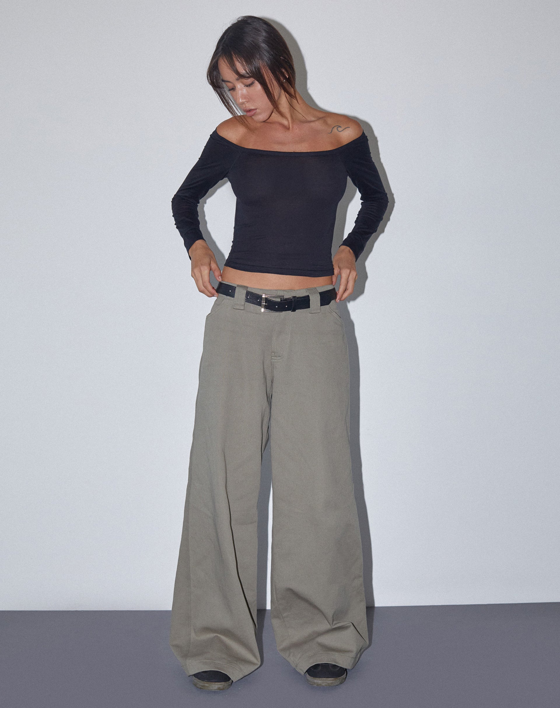 Buy MOOMAYA Women's Solid Palazzo Pants High Waist Ankle Length Wide Leg  Trousers | Shoppers Stop