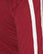 Red with White Piping