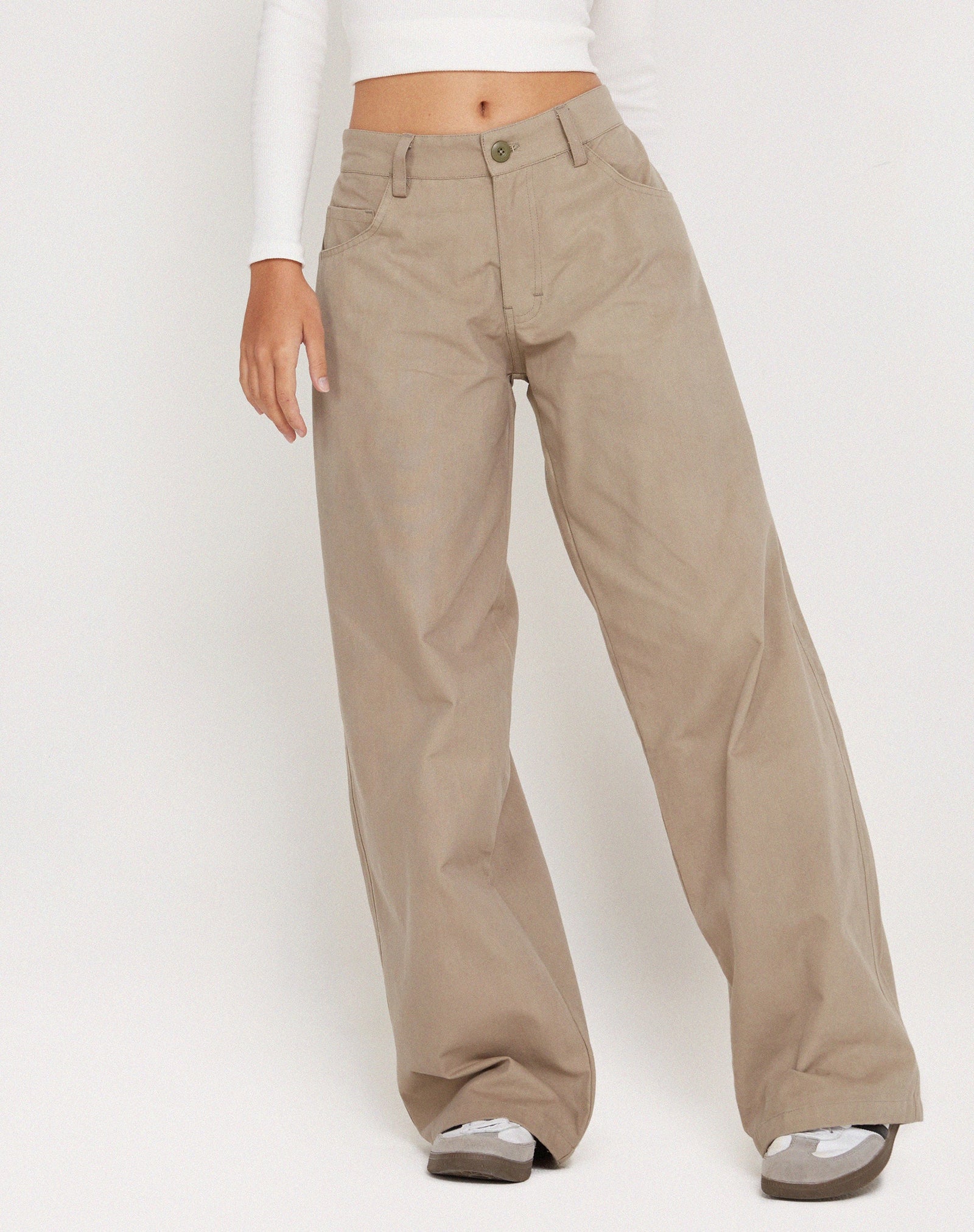 Biscotti Low Rise Extra Wide Trousers | Roomy – motelrocks-com-us