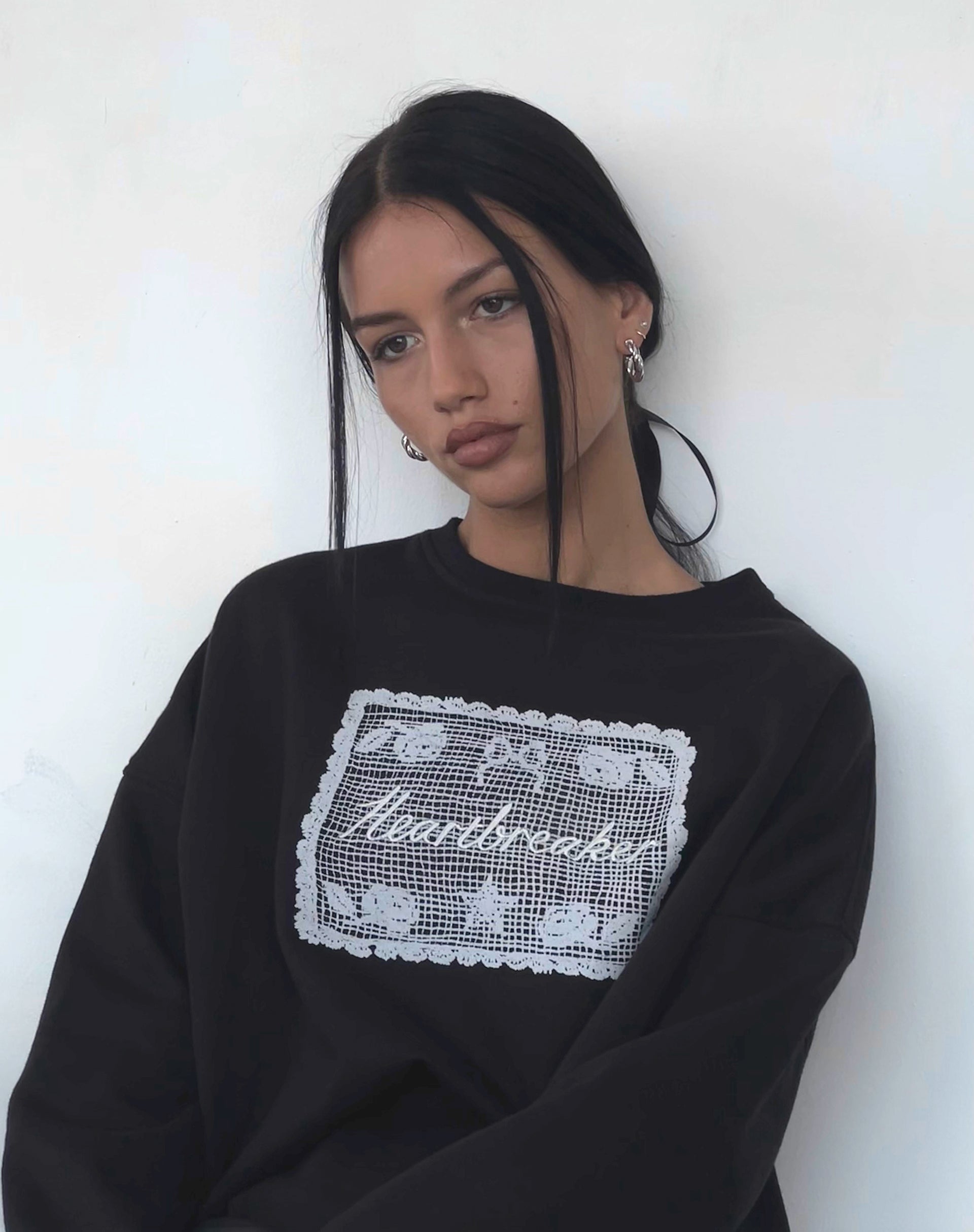 Luxury Oversized Sweatshirt - Black