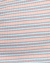 Stripe Rib Blue and Peach