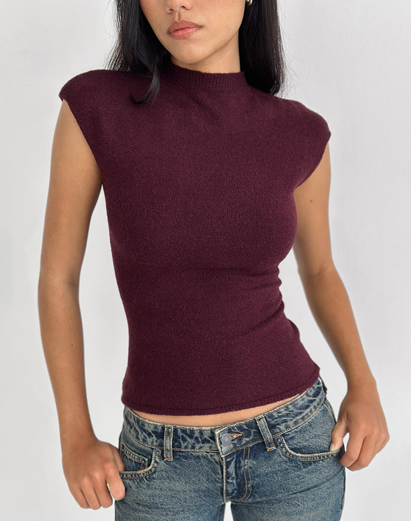 Image of Hanuva Top in Knit Berry