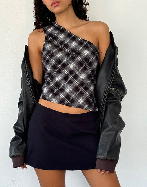 HARINI-TOP-BLACK-WHITE-CHECK-