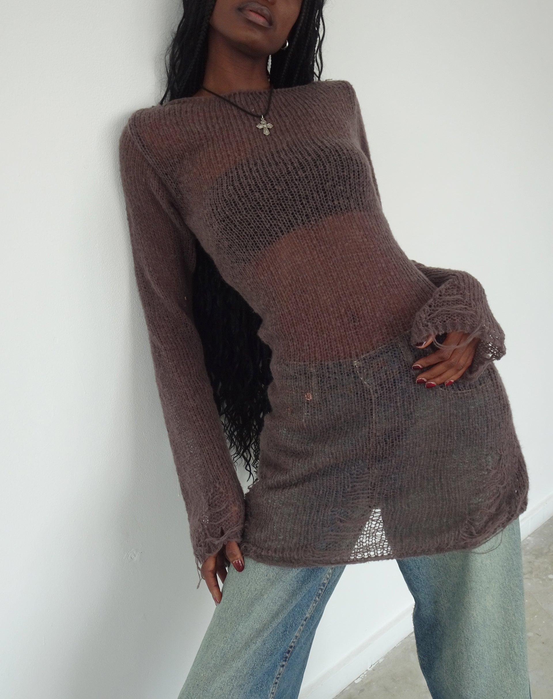 Maroon Distressed Knitted Mini Dress | Harper motelrocks-com-us Maroon Distressed Knitted Mini Dress | Harper motelrocks-com-us