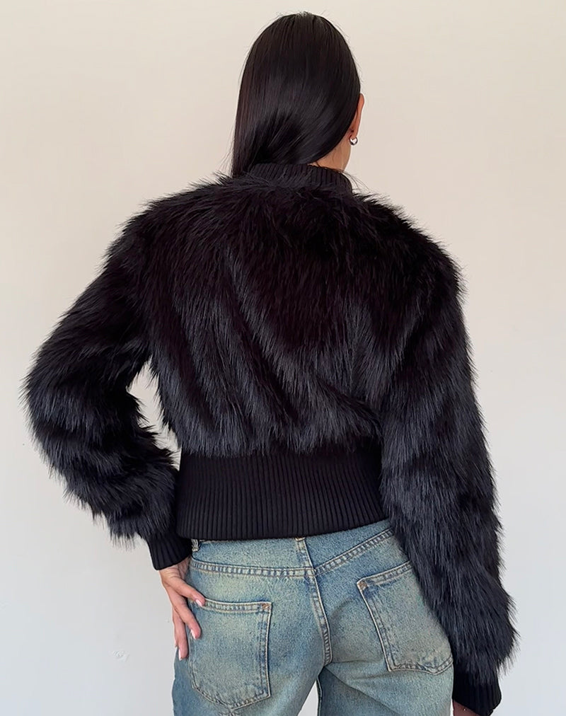 Faux Fur Denim Jacket in Charcoal Black (NEW | Premium✨| Imported) ______ •  Sizes Available : XS, S, M, L, XL, XXL. ______ •… | Instagram