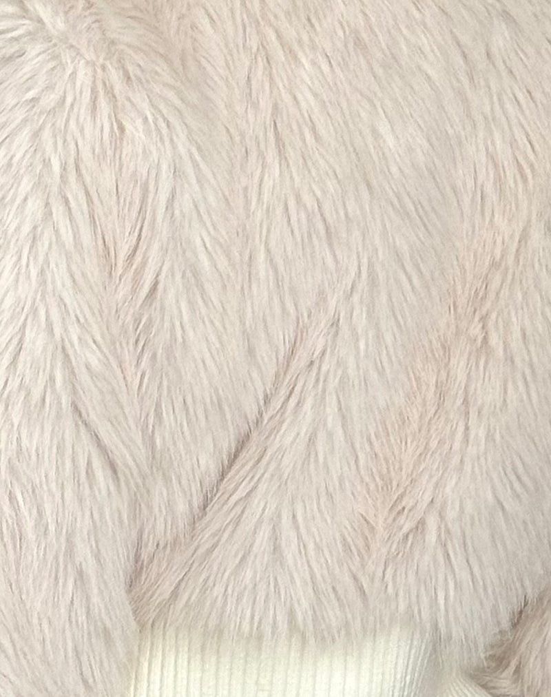 Cream on sale shaggy jacket