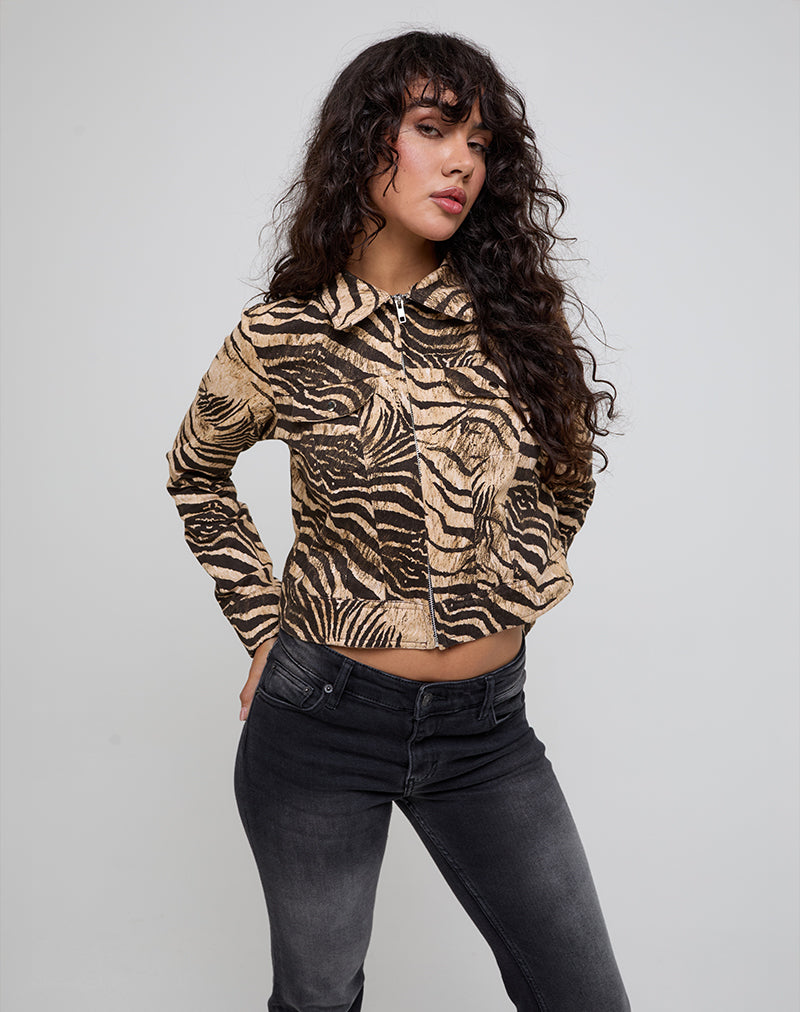 Hoshi Jacket in Wild Animal Print