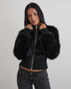 Image of Homari Shaggy Faux Fur Jacket in Black