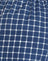 navy tartan poplin