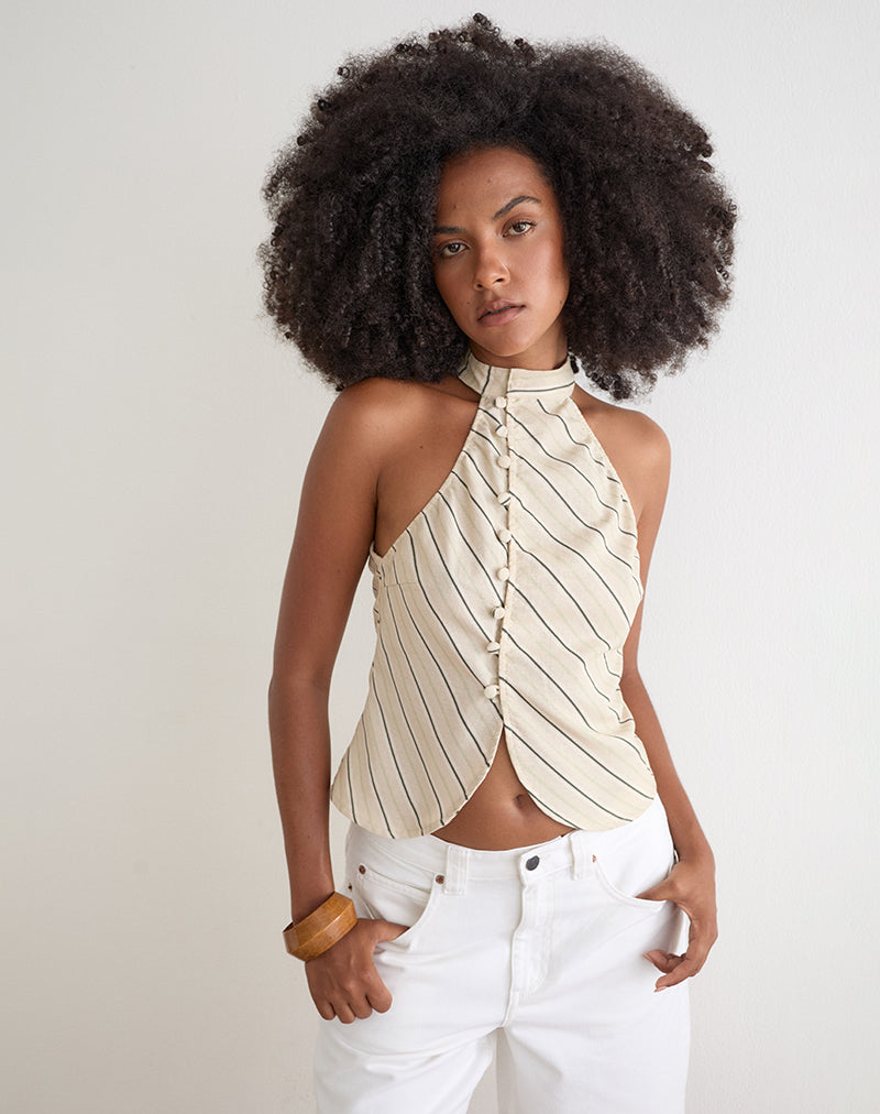 White Tie Side Sleeveless Top | Palsi – motelrocks-com-us