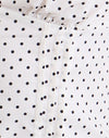  White with Micro Polka Black