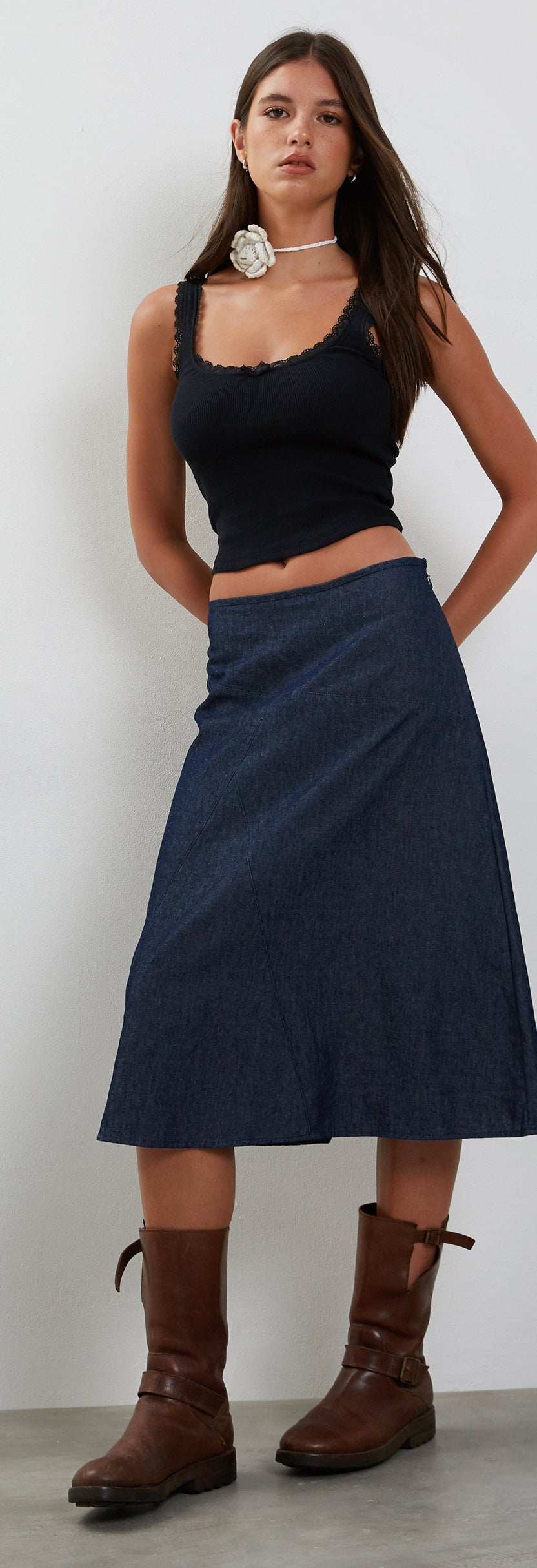 The Uma Skirt Indigo main image 0