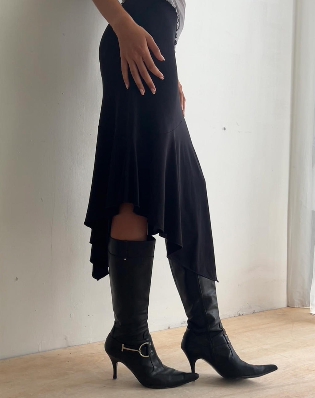Matal Rocks Red Low Rise Midi Skirt | Cinta – motelrocks-com-us