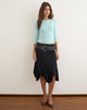 Image of Sumiatun Midi Skirt in Jersey Black