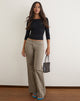 Image of Townes Trousers in Light Twill Grey Brown