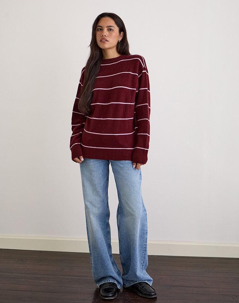 burgundy-and-pink-stripe-knitted-jumper-ishari-motelrocks-com-us