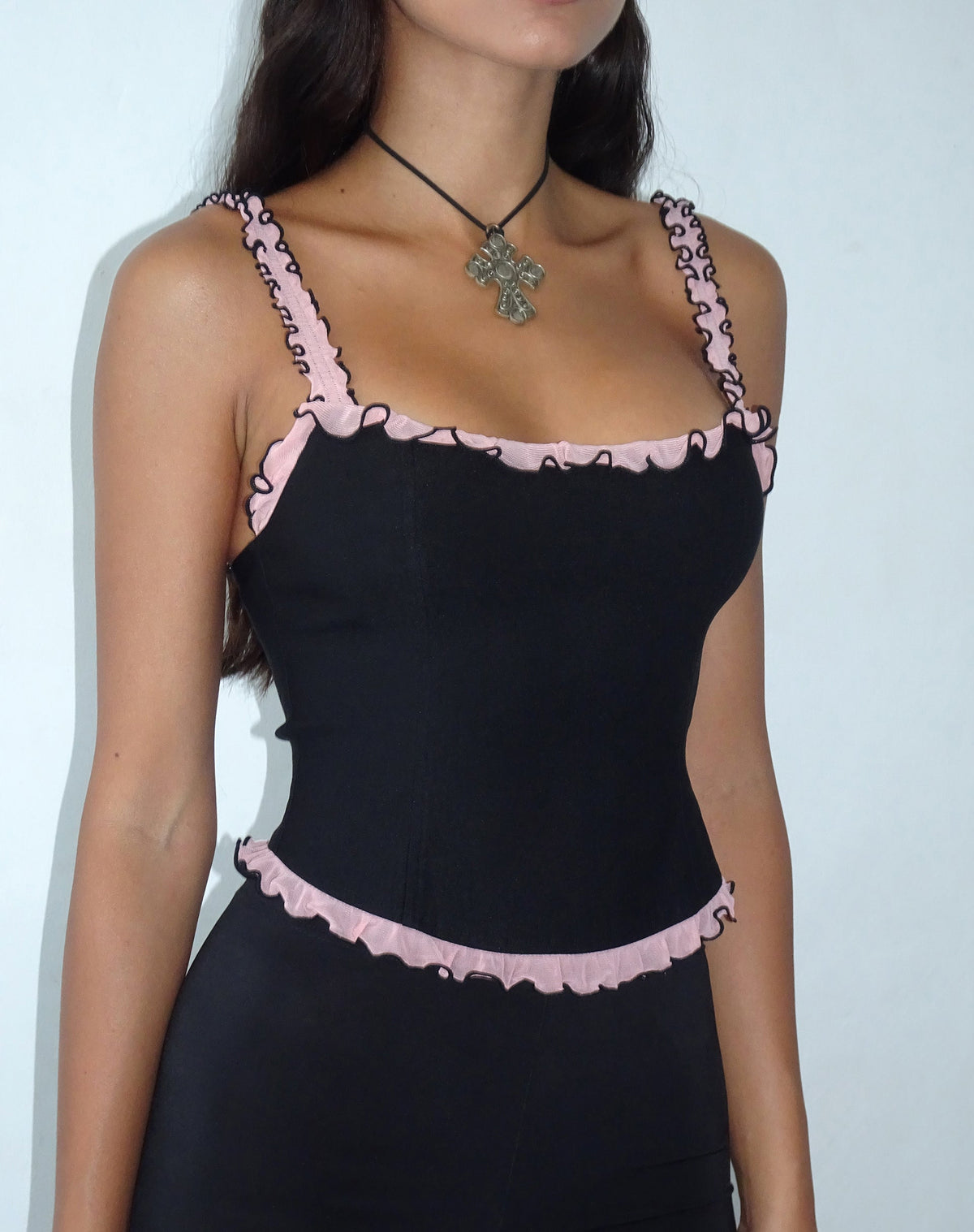 Diaveriale Corset Top (Black)