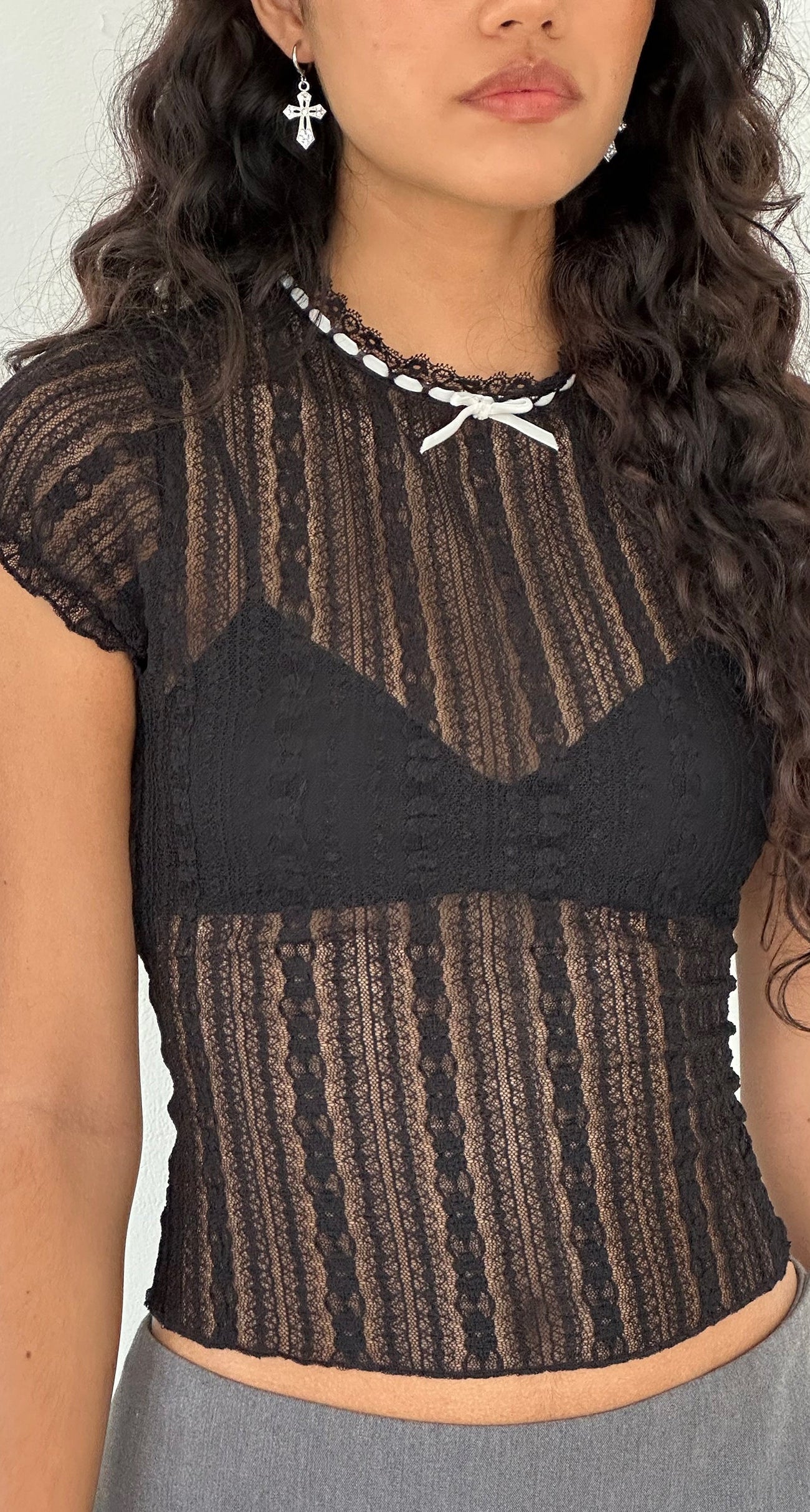 Lace Black Unlined Top Jennifer Motelrocks Com Us