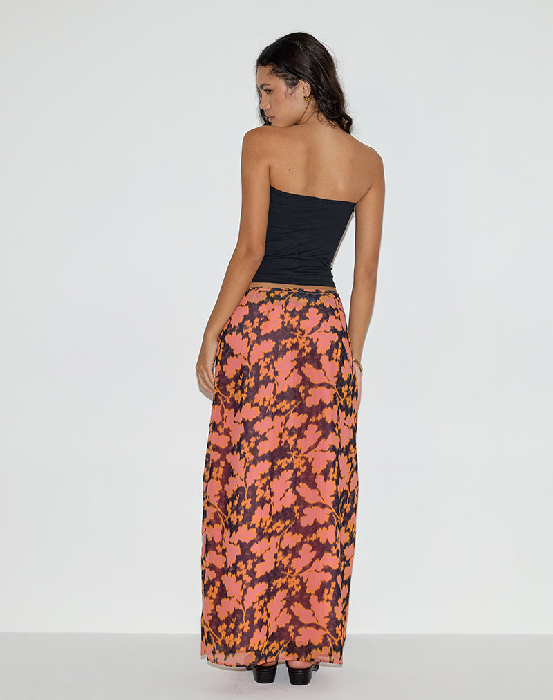 Coral Furnishing Floral Slip Maxi Skirt | Jezza – motelrocks-com-us