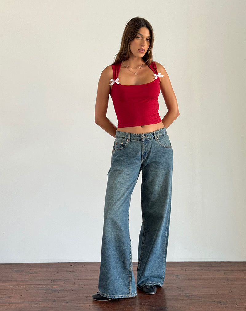 Adrenaline Red Rib Top | Rada – motelrocks-com-us
