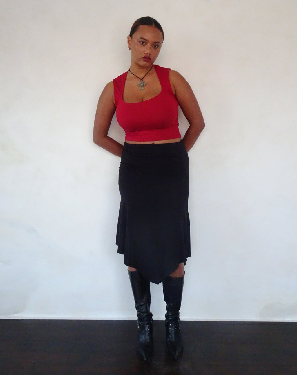 Adrenaline Red Off The Shoulder Top | Charya – motelrocks-com-us