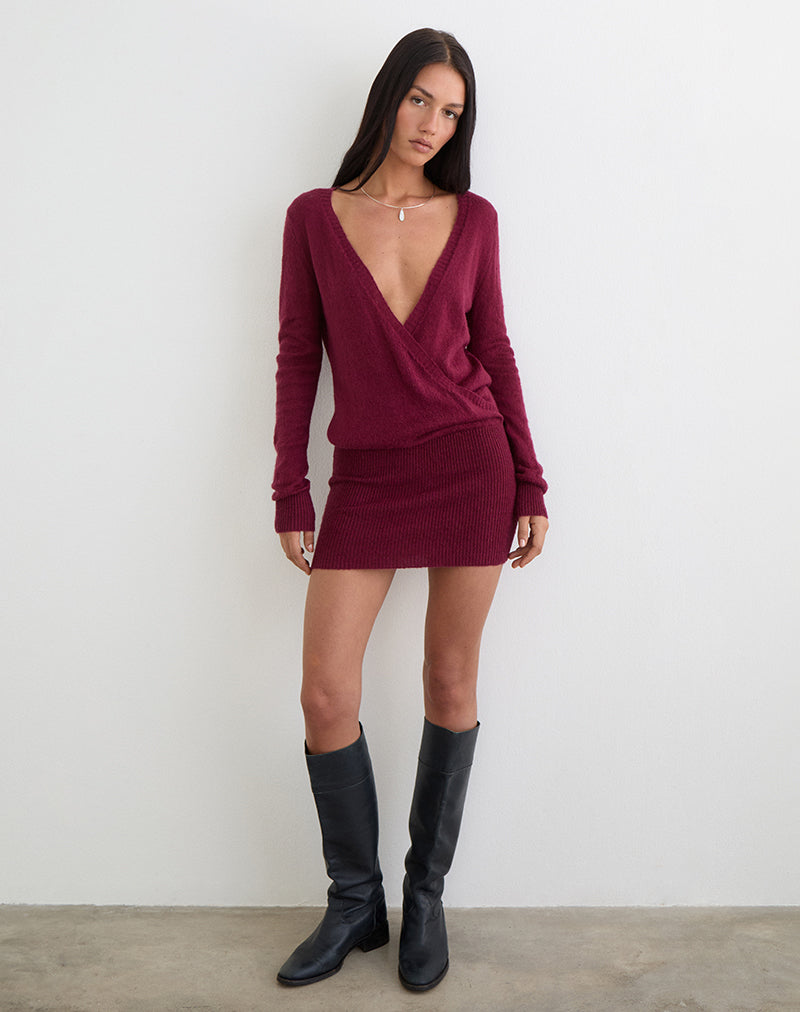 long sleeve dress motel rocks Lulusia Scoop Neck Long Sleeve Mini Dress in Black