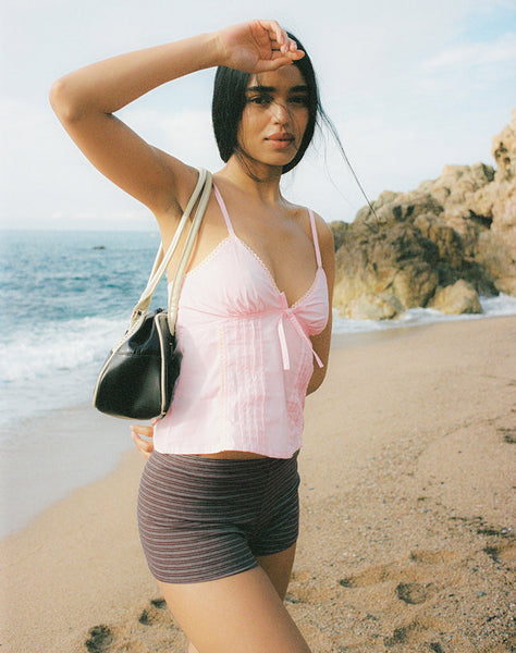 Light Pink Poplin Cami Top | Jepuni – motelrocks-com-us