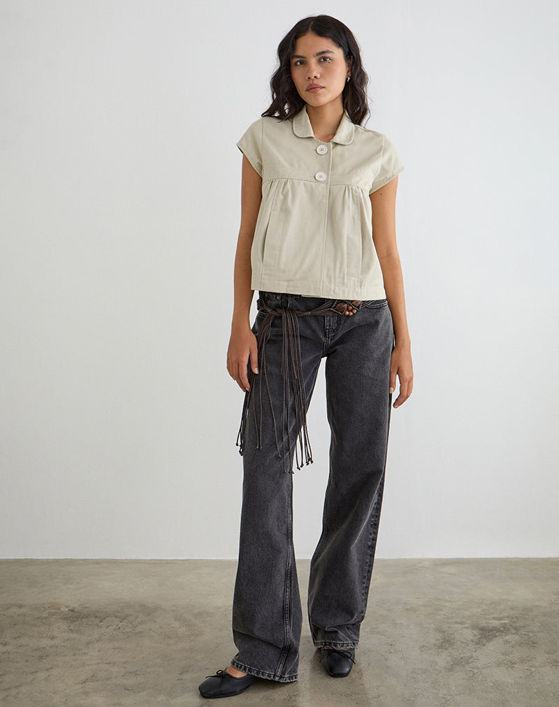 Image of Kaelus Shirt in Cotton Twill Latte