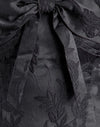 Satin Jacquard Black